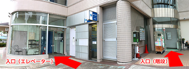 順伸クリニック小児科・眼科 入口 エレベーター